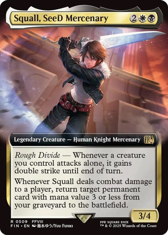 Squall, SeeD Mercenary (#509) (Extended Art) (Foil)